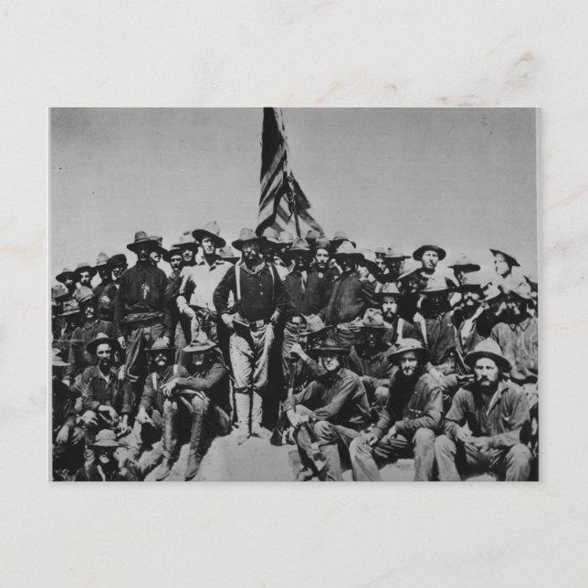 Cartão Postal Ursinho de ursinhos Roosevelt Rough Riders 1898 (Frente)