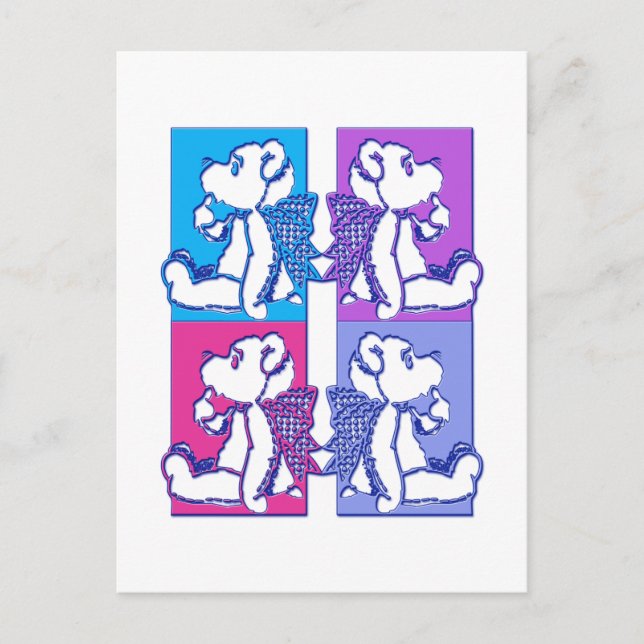 Cartão Postal Ursinho Foursome (Frente)