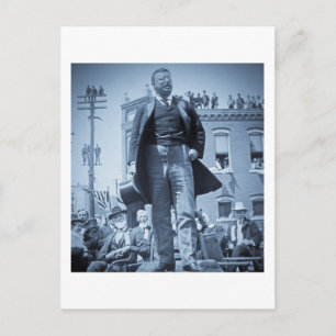 Cartão Postal Ursinho Roosevelt O Touro Moose Fala 1905