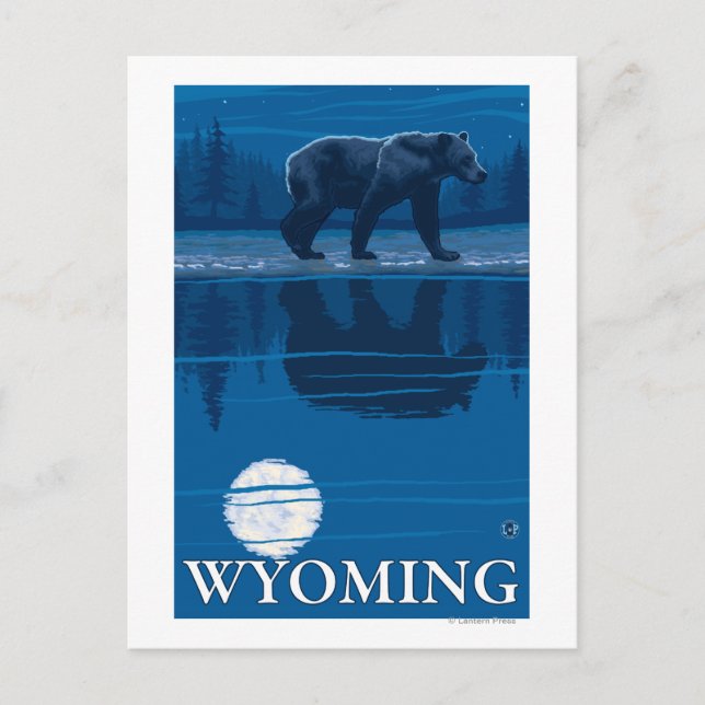 Cartão Postal Urso à Lua - Wyoming (Frente)