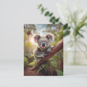 Cartão Postal Urso Coala Fofo