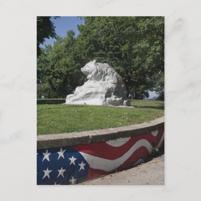 Cartão Postal Urso da cidade de Jersey (Frente)