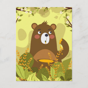 Cartão Postal Urso da Primavera