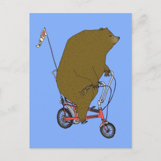Cartão Postal Urso de Circo (Frente)