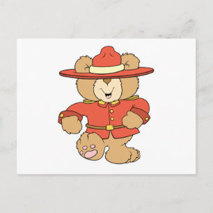 Cartão Postal Urso de Montagem Canadense