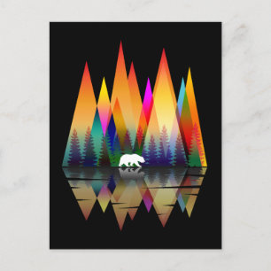 CARTÃO POSTAL URSO DE MONTANHA