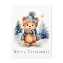 Urso de pelúcia na floresta, personalizado