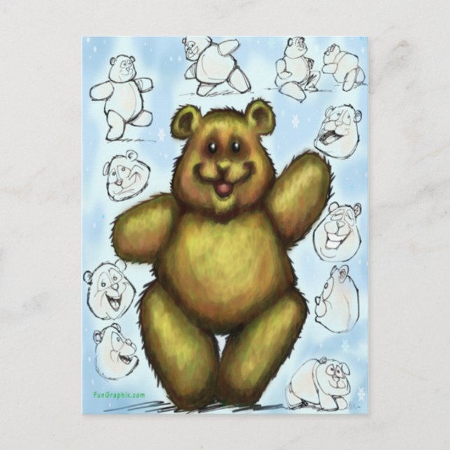 Cartão Postal Urso de Teddy (Frente)