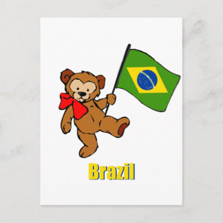 Cartão Postal Urso de Teddy Brasil