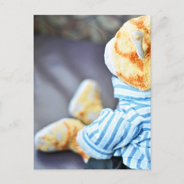 Cartão Postal Urso de Teddy de Ajay (Frente)