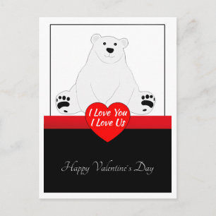 Cartão Postal Urso do namorados