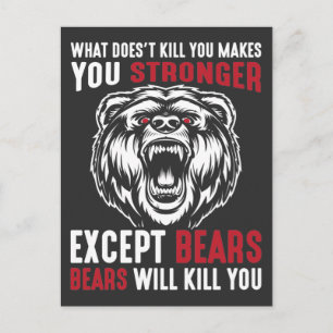 Cartão Postal Urso Florestal de Camper de Férias ao Exterior