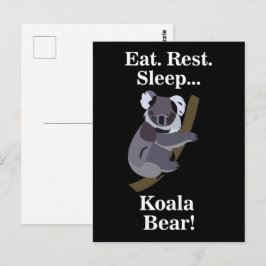 Cartão Postal Urso Koala Engraçado