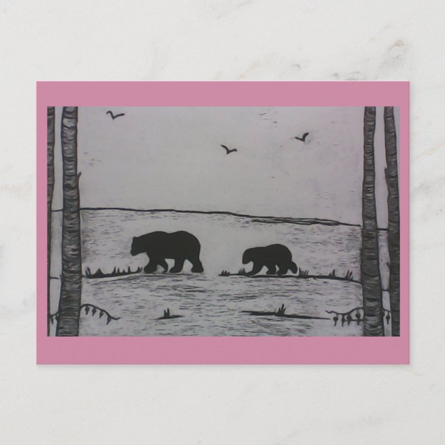 Cartão Postal Urso mamão (Frente)