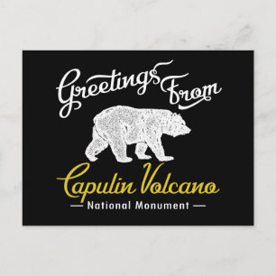 Cartão Postal Urso Monumento Nacional do Vulcão Capulino