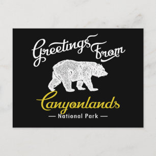 Cartão Postal Urso Nacional do Parque Canyonlands