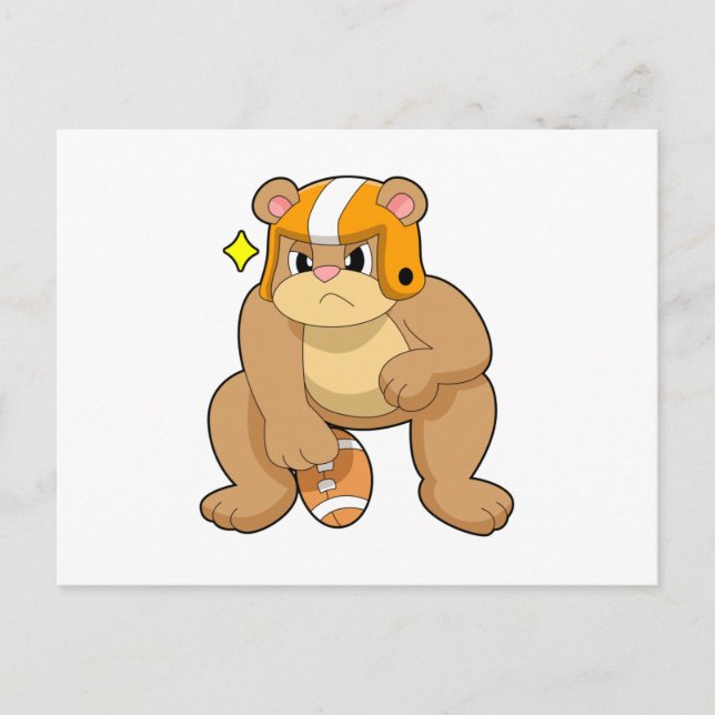 Cartão Postal Urso no Futebol (Frente)