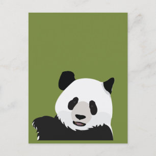 Cartão Postal Urso Panda Bonito
