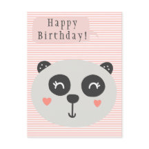 Urso Panda Fofo - Aniversário de Crianças