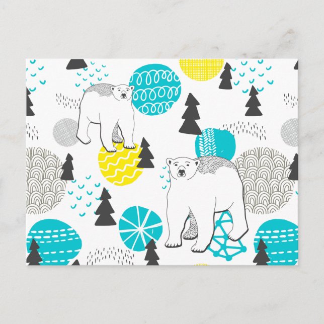 Cartão Postal Urso polar (Frente)