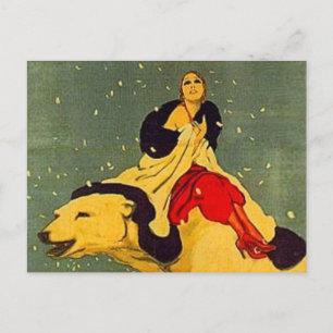 Cartão Postal Urso Polar Art Déco de Marcello Dudovich Padova