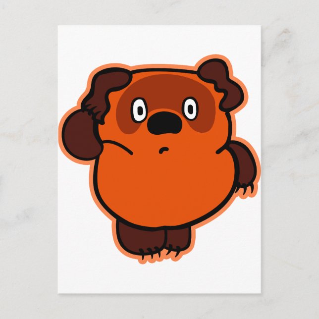 Cartão Postal Urso russo (Frente)