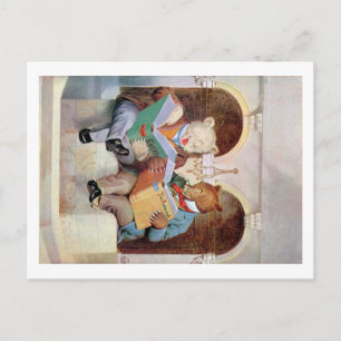 Cartão Postal Ursos de Roosevelt na Biblioteca Pública