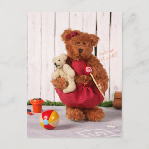 Cartão Postal Ursos Dinky: Menina