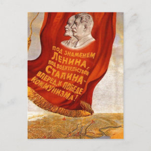 Cartão Postal URSS CCCP Guerra Fria União Soviética Cartazes de