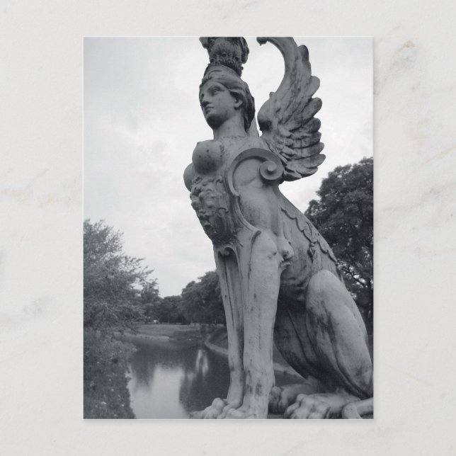 Cartão Postal Uruguai, Montevidéu, Barrio Prado, mitologia (Frente)