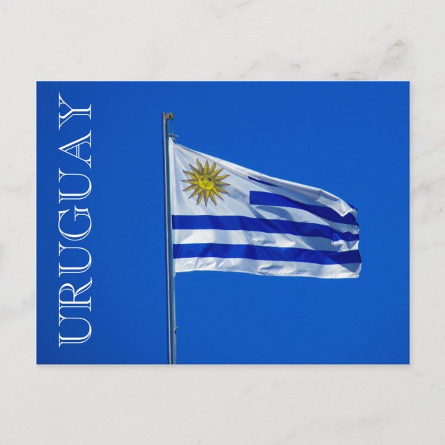 Cartão Postal uruguaio de bandera (Frente)
