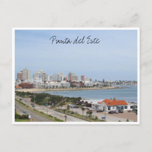 Cartão Postal uruguay da cidade de punta Beach