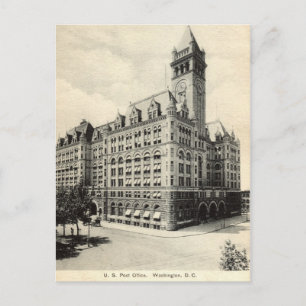 Cartão Postal US Poste Office Washington DC 1907