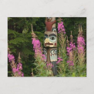 Cartão Postal USA, Alaska, Ketchikan, Totem Bight State
