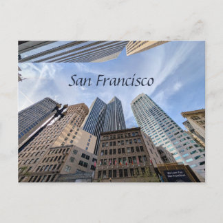 Cartão Postal USA America San Francisco City Skyline Scene View