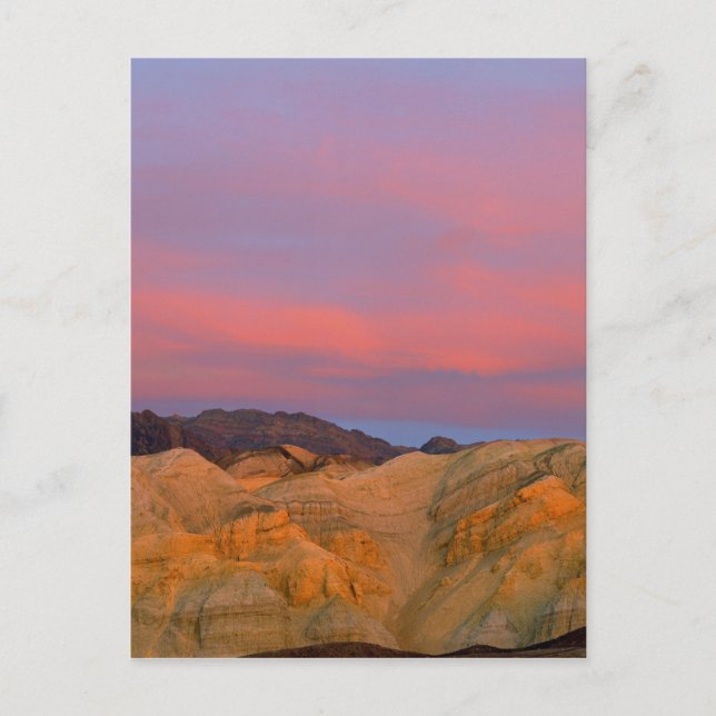 Cartão Postal USA, California, Death Valley NP. Sunset offers (Frente)