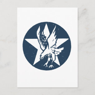 Cartão Postal USA Fighting Squadron Insignia