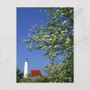 Cartão Postal USA, Michigan, East Tawas. Tawas Lighthouse with