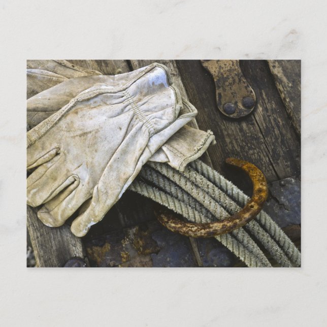 Cartão Postal USA, New Mexico, Santa Fe. Close-up of cowboy (Frente)