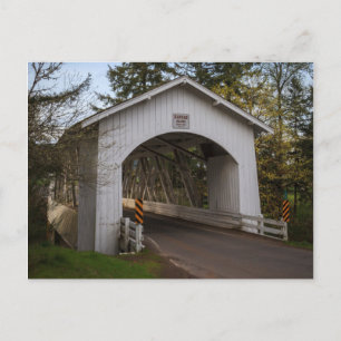 Cartão Postal USA, Oregon, Scio, Hannah Bridge 2