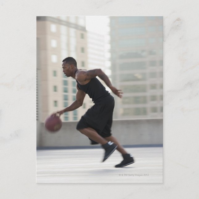 Cartão Postal USA, Utah, Salt Lake City, Young man playing (Frente)