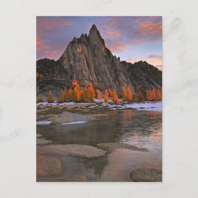 Cartão Postal USA, Washington, Cascade Mountains.  Prusik Peak (Frente)