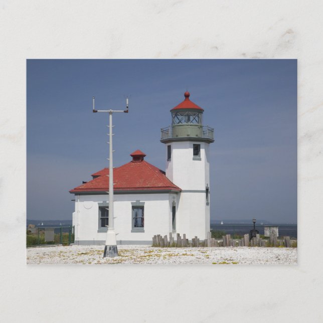 Cartão Postal USA, Washington, Seattle, Alki Point Lighthouse, 2 (Frente)