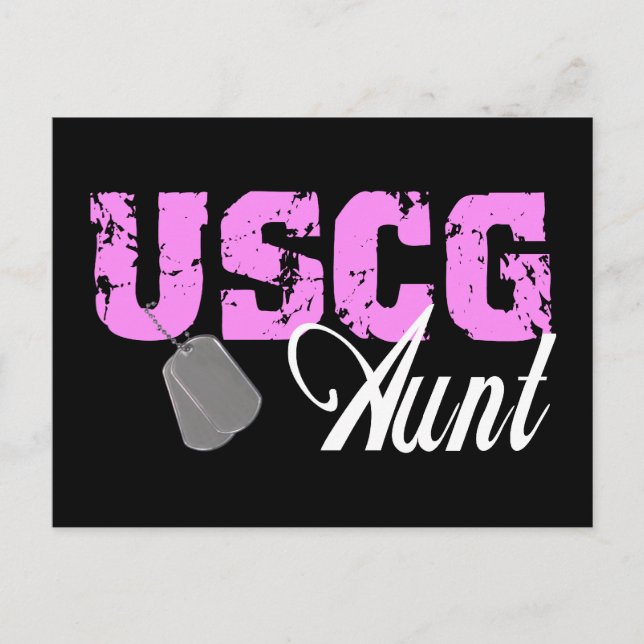 Cartão Postal uscg99aunt2blk (Frente)