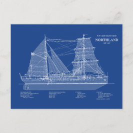 Cartão Postal USCG Cutter Northland wpg- 49 - ABD