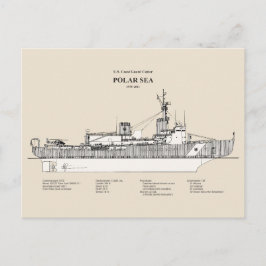 Cartão Postal USCG Cutter Polar Sea wagb-11 - SBD