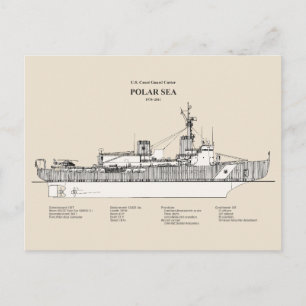 Cartão Postal USCG Cutter Polar Sea wagb-11 - SBD