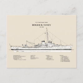 Cartão Postal USCG Roger B. Taney whec-37 - SBD