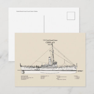Cartão Postal USCGC Chelan - SBD