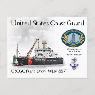 Cartão Postal USCGC Frank Drew WLM-557   Bolsa